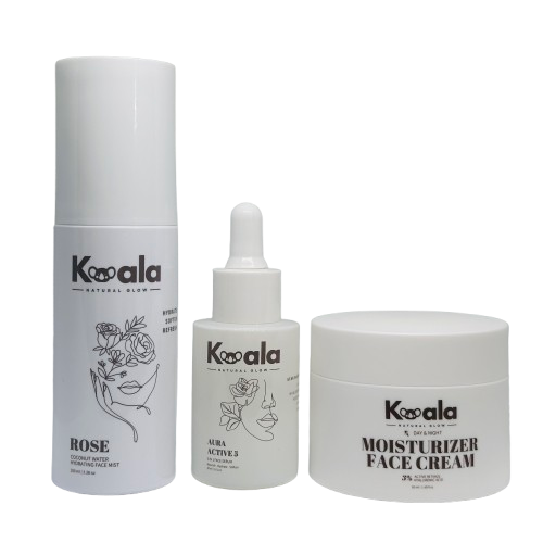 Glow Essentials Trio – Face Cream, Serum & Mist