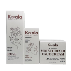 Glow Essentials Trio – Face Cream, Serum & Mist