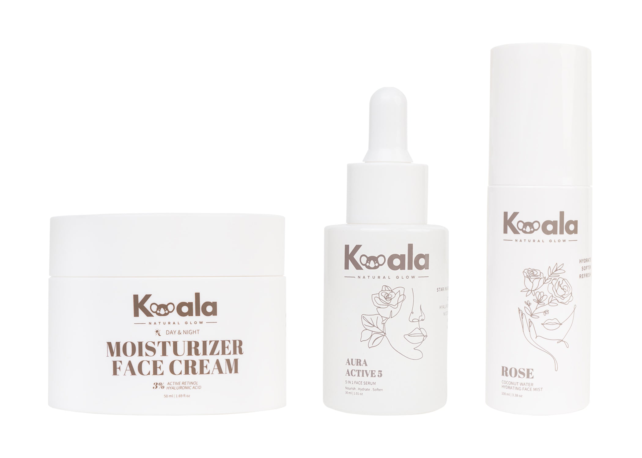 Glow Essentials Trio – Face Cream, Serum & Mist Combo - 3